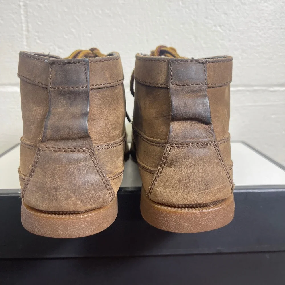 Sperry Top-Sider STS14556 Chukka Ankle Boots Brown Leather Lace up Men's 9.5 US